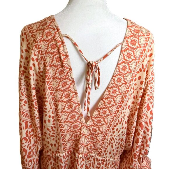 AaKaa Dolman V Neck Tie Back Mini Dress size S NWT - Picture 7 of 10